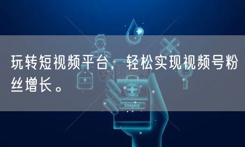 玩转短视频平台，轻松实现视频号粉丝增长。