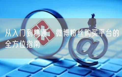 从入门到精通：微博粉丝购买平台的全方位指南