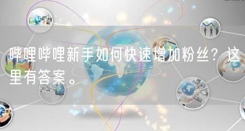 哔哩哔哩新手如何快速增加粉丝?这里有答案。