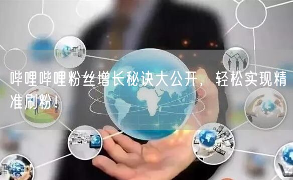 哔哩哔哩粉丝增长秘诀大公开,轻松实现精准刷粉!