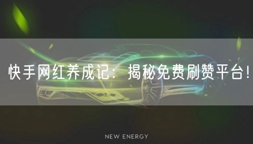 快手网红养成记：揭秘免费刷赞平台！