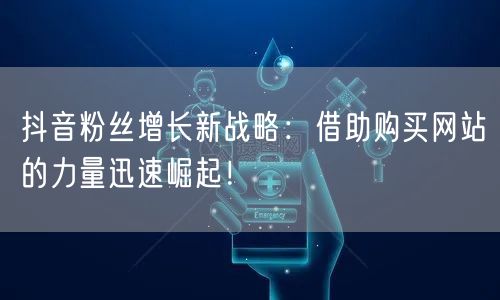 抖音粉丝增长新战略:借助购买网站的力量迅速崛起!