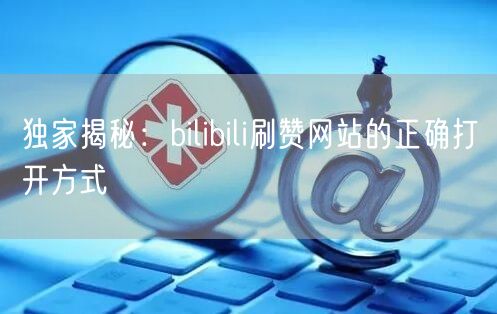 独家揭秘：bilibili刷赞网站的正确打开方式