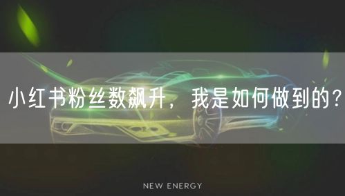 小红书粉丝数飙升,我是如何做到的?