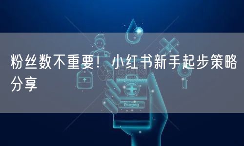 粉丝数不重要!小红书新手起步策略分享