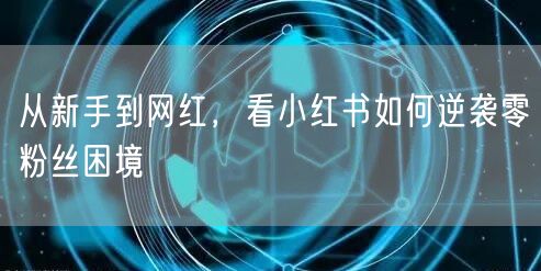 从新手到网红,看小红书如何逆袭零粉丝困境