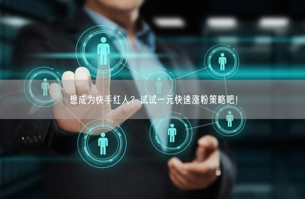 想成为快手红人？试试一元快速涨粉策略吧！