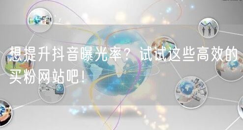 想提升抖音曝光率?试试这些高效的买粉网站吧!