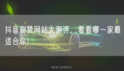 抖音刷赞网站大测评,看看哪一家最适合你!