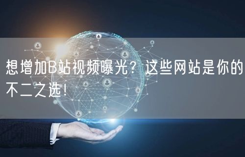 想增加B站视频曝光?这些网站是你的不二之选!