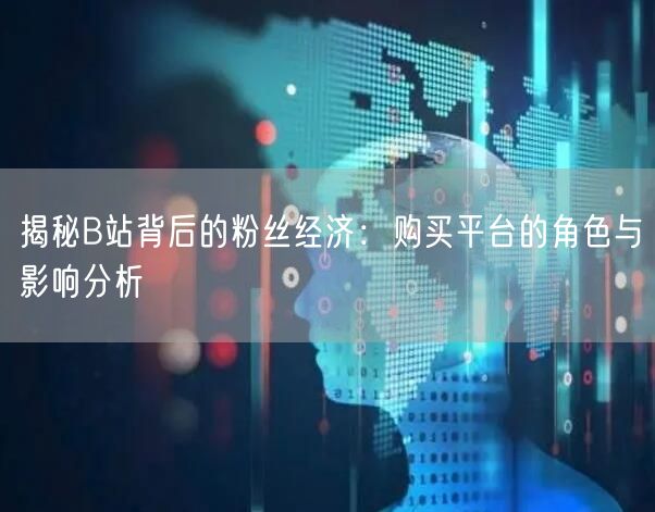 揭秘B站背后的粉丝经济：购买平台的角色与影响分析
