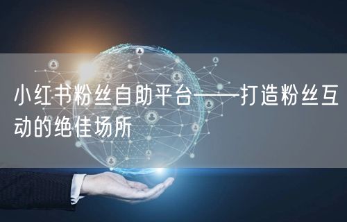 小红书粉丝自助平台——打造粉丝互动的绝佳场所