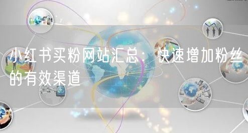 小红书买粉网站汇总:快速增加粉丝的有效渠道