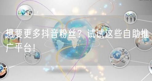 想要更多抖音粉丝?试试这些自助推广平台!