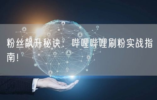 粉丝飙升秘诀：哔哩哔哩刷粉实战指南！