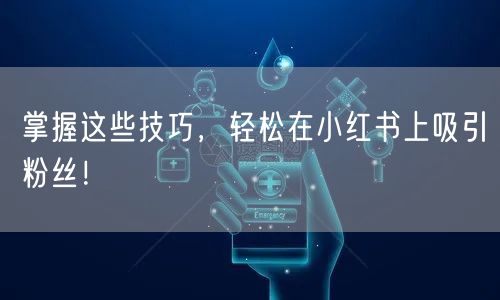 掌握这些技巧,轻松在小红书上吸引粉丝!