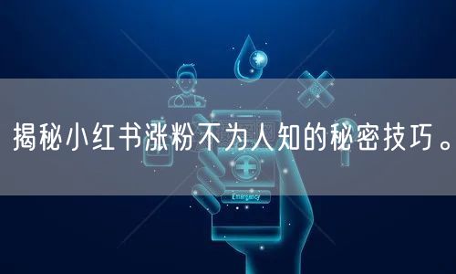 揭秘小红书涨粉不为人知的秘密技巧。